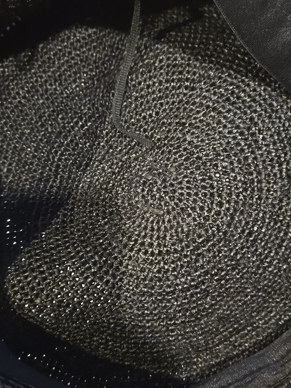 New Helen Kaminski Black Charcoal Polka Dot Raffia Straw Beret - Picture 8 of 8